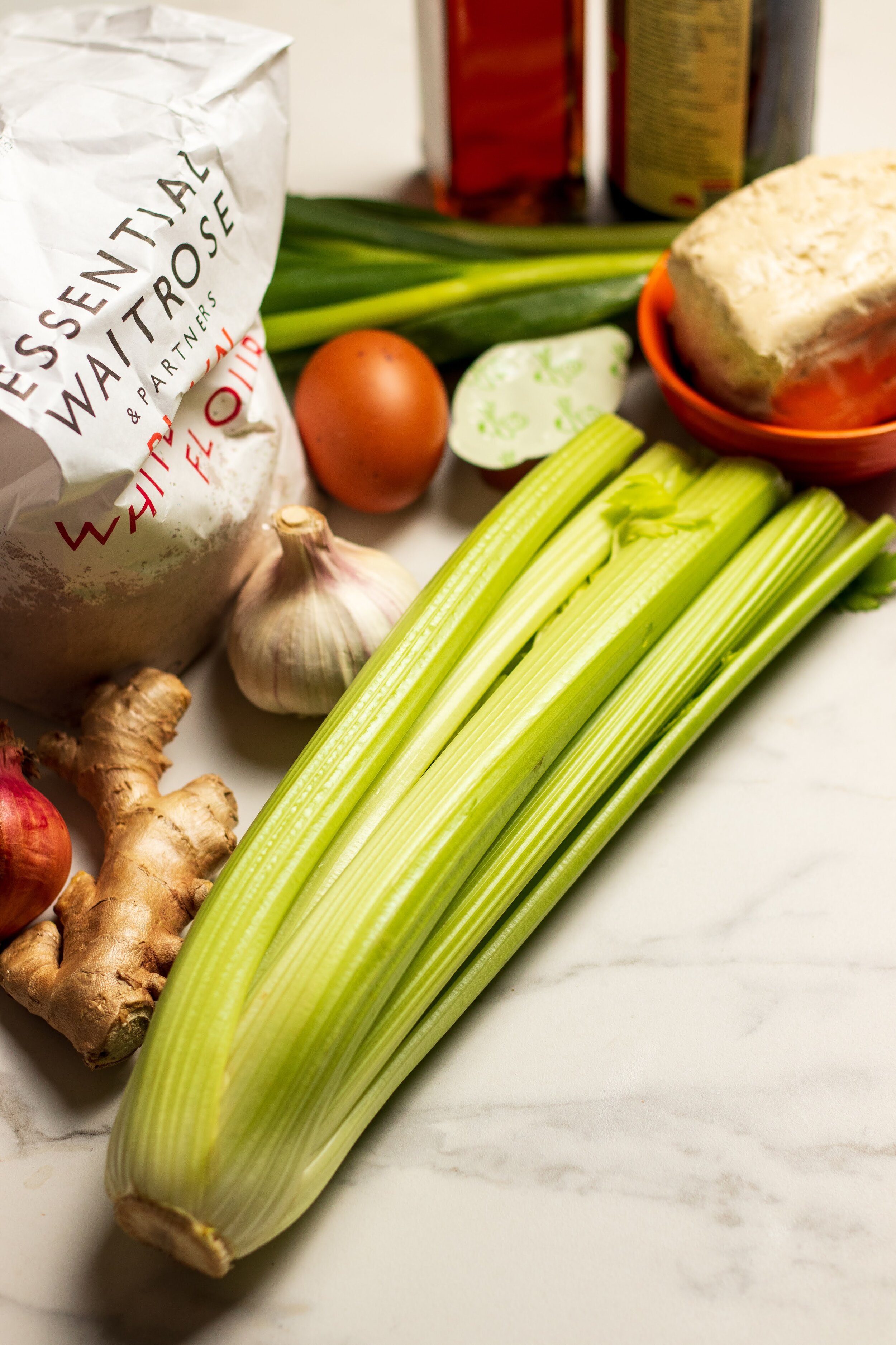 all the dry and wet ingredients 