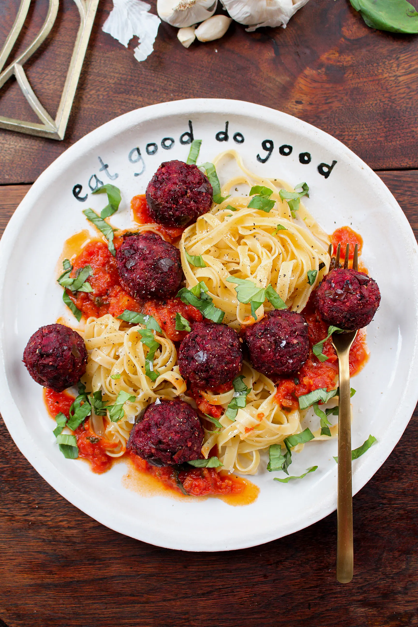 Vegan Aubergine & Beetroot “Meatballs”