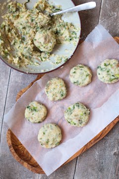 potato cakes shaped 