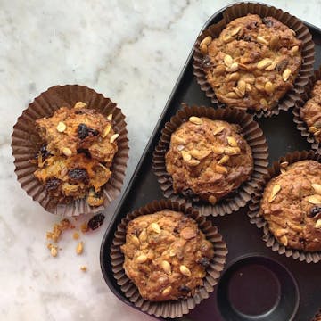 baked butternut squash breakfast muffins