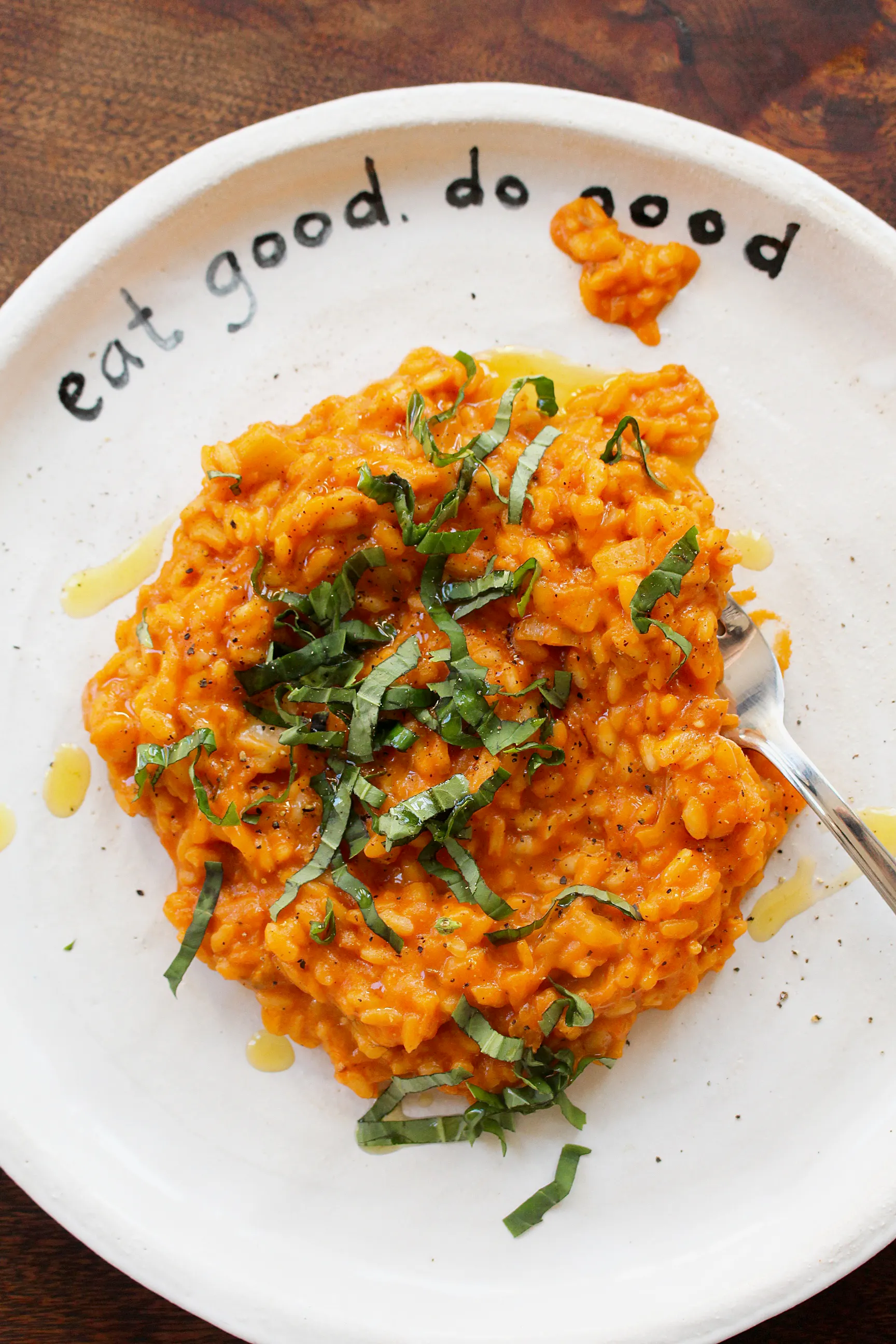 Fennel Risotto with Fresh Tomato Broth