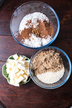 ingredients in separate mixing bowl