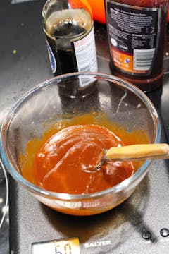Sauce ingredients in bowl 