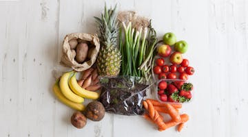 various different vegetables and fruits rescued by oddbox