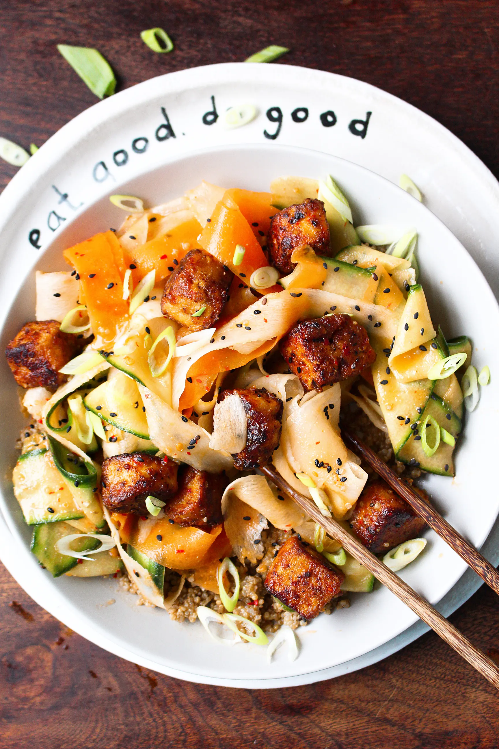 Mooli Radish And Tofu Bibimbap Bowl