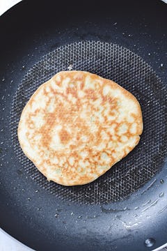 image of other side of blini in pan