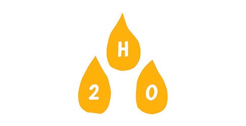 H2O Water Droplets