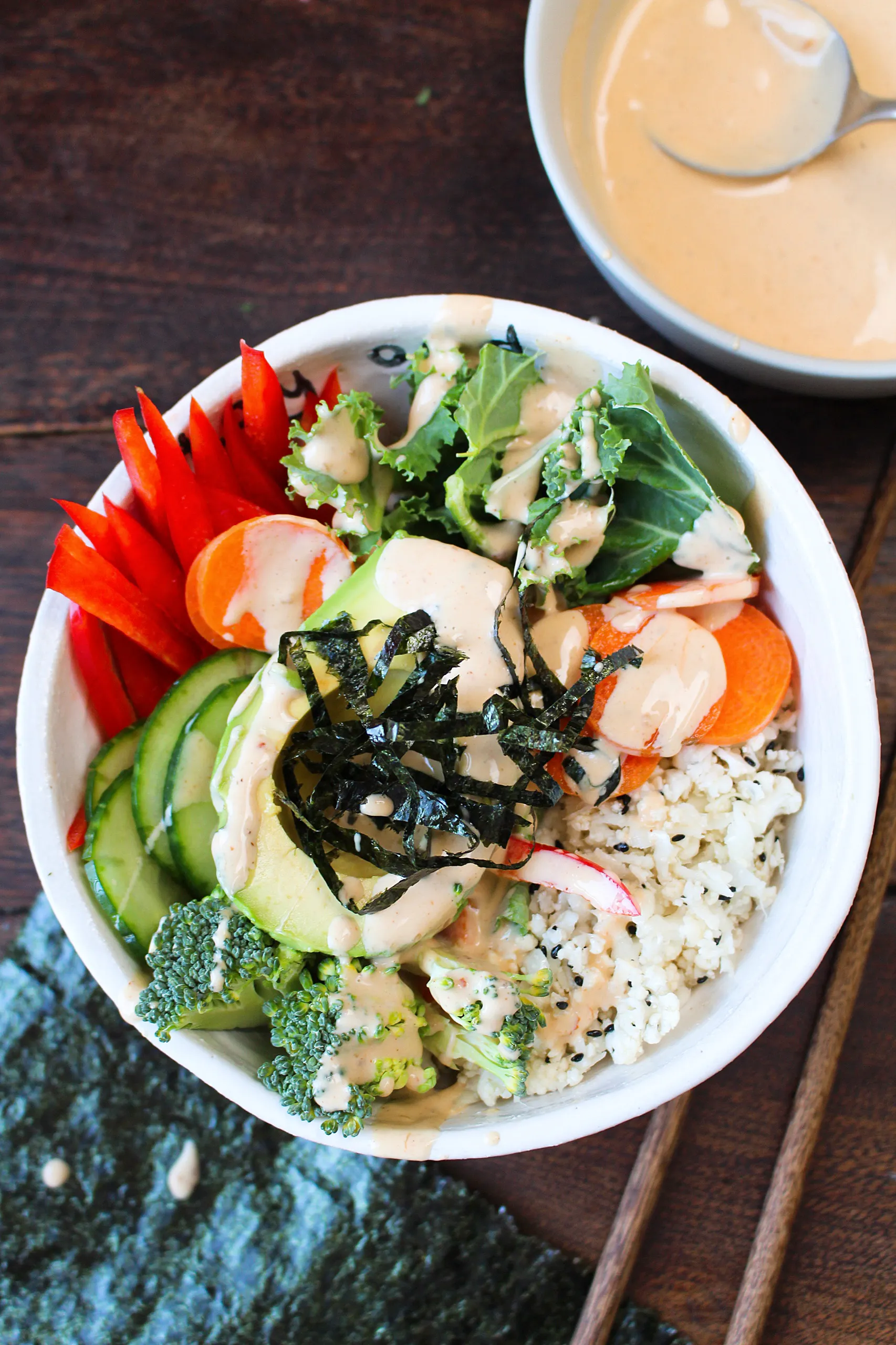 Cauliflower Rice Sushi Bowl