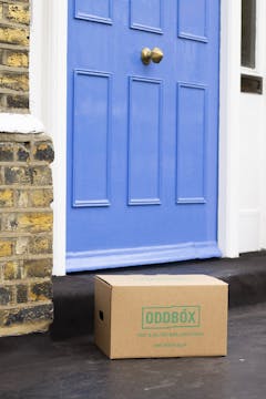image of oddbox outside of door