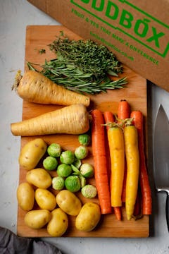 image of vegetables on chopping board