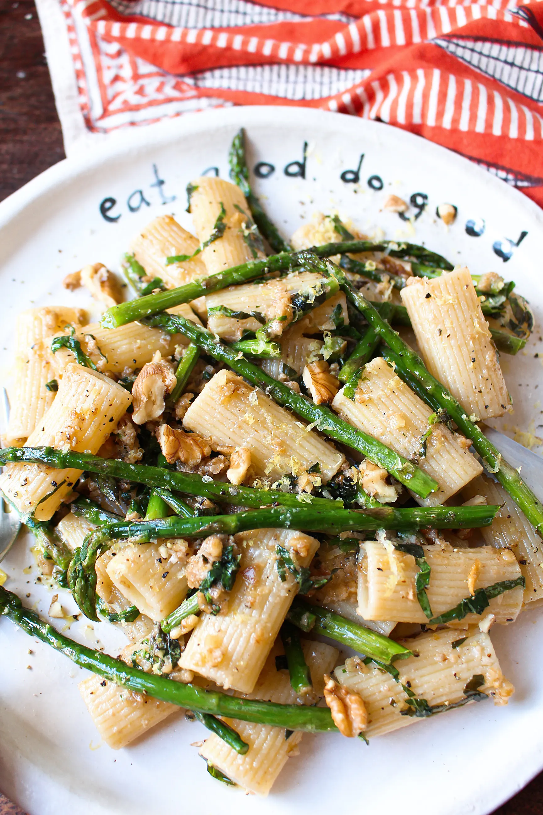 Grilled Asparagus & Lemon Pasta