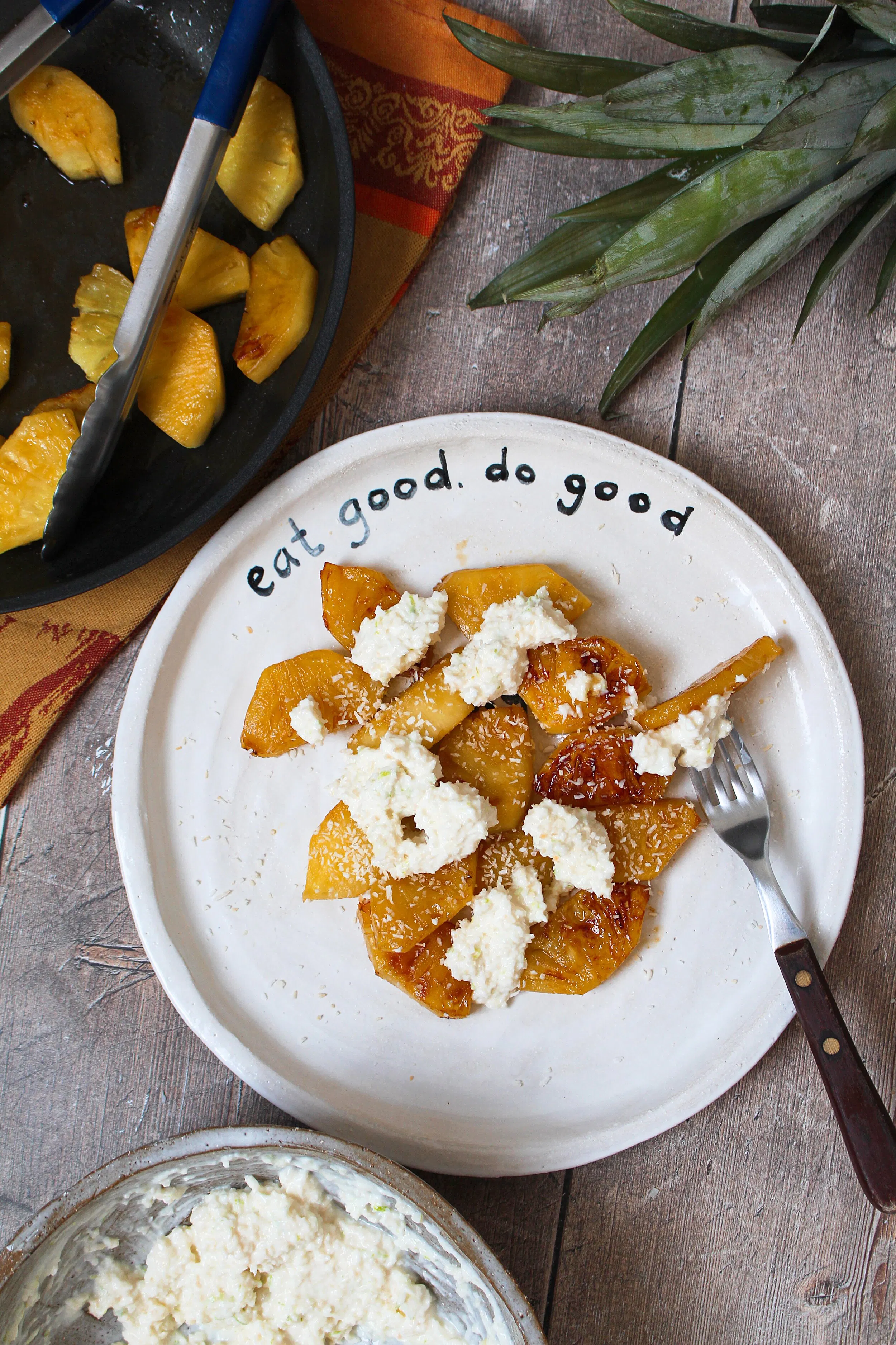 Grilled Pineapple With Coconut Cream