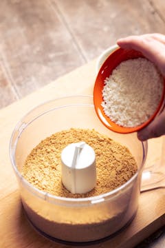 dry ingredients in a food processor