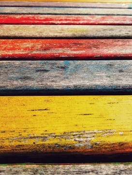 image of painted wood