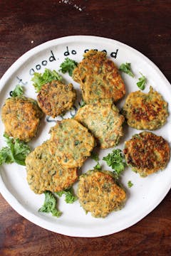 fritters in oddbox plate