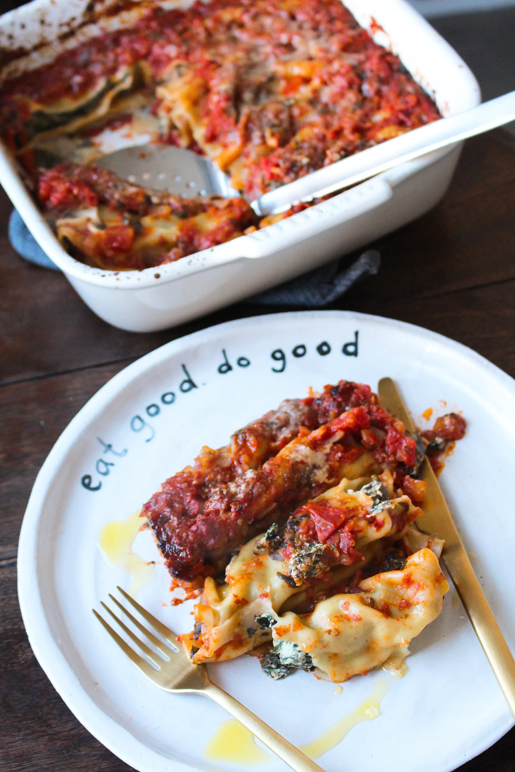 Spinach Cannelloni