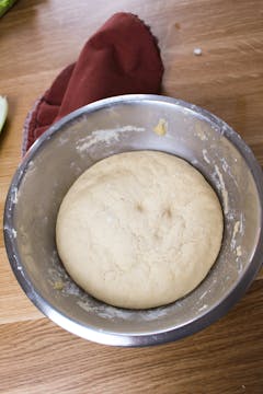 dough in bowl 