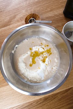 flour mixture in bowl