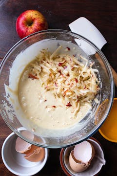 batter in mixing bowl