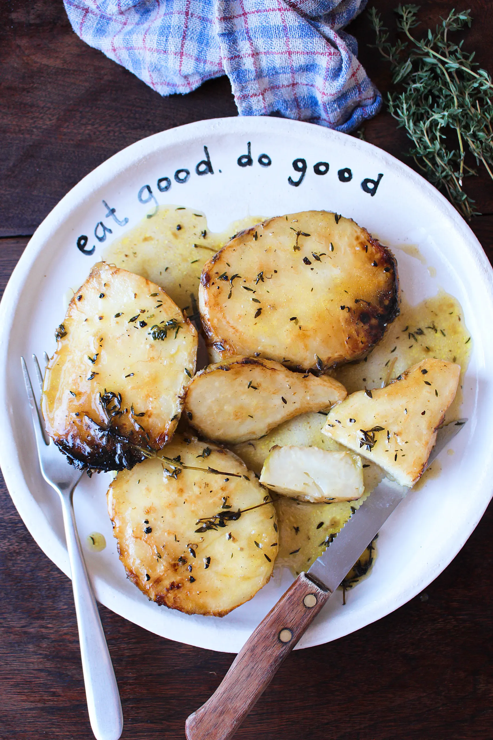 Braised Celeriac Steaks
