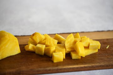 image of chopped yellow beetroot