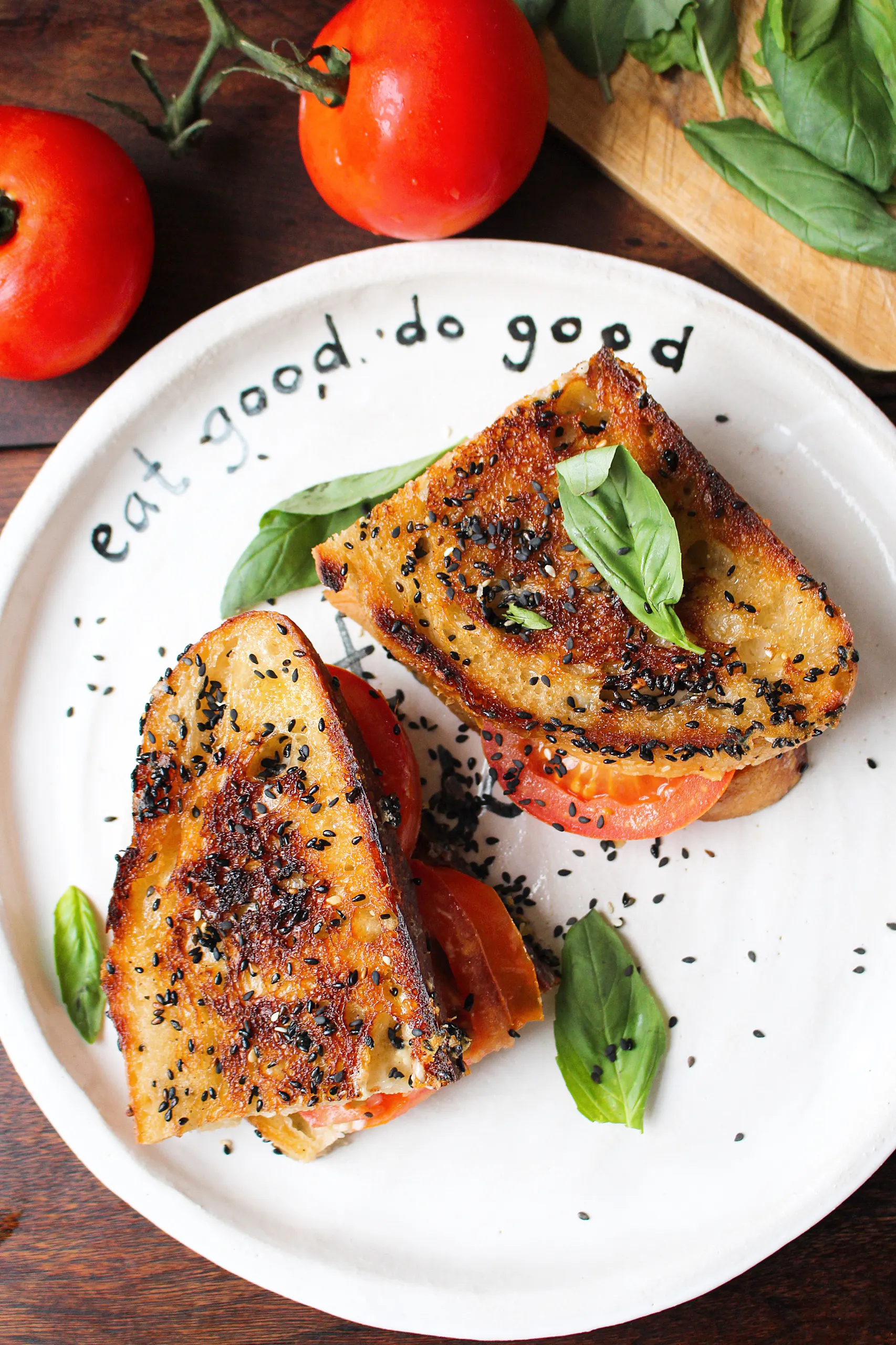 Tomato and Truffle Grilled Cheese