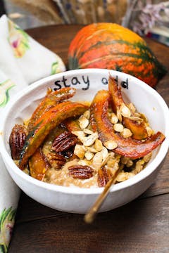 Pumpkin porridge in Oddbox bowl