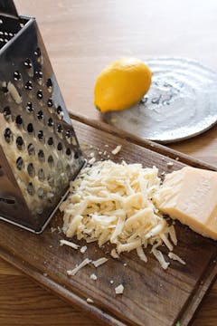 grater on chopping board