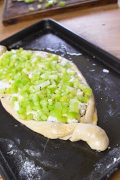 celery on the dough