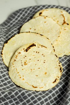 cooked fresh tortilla