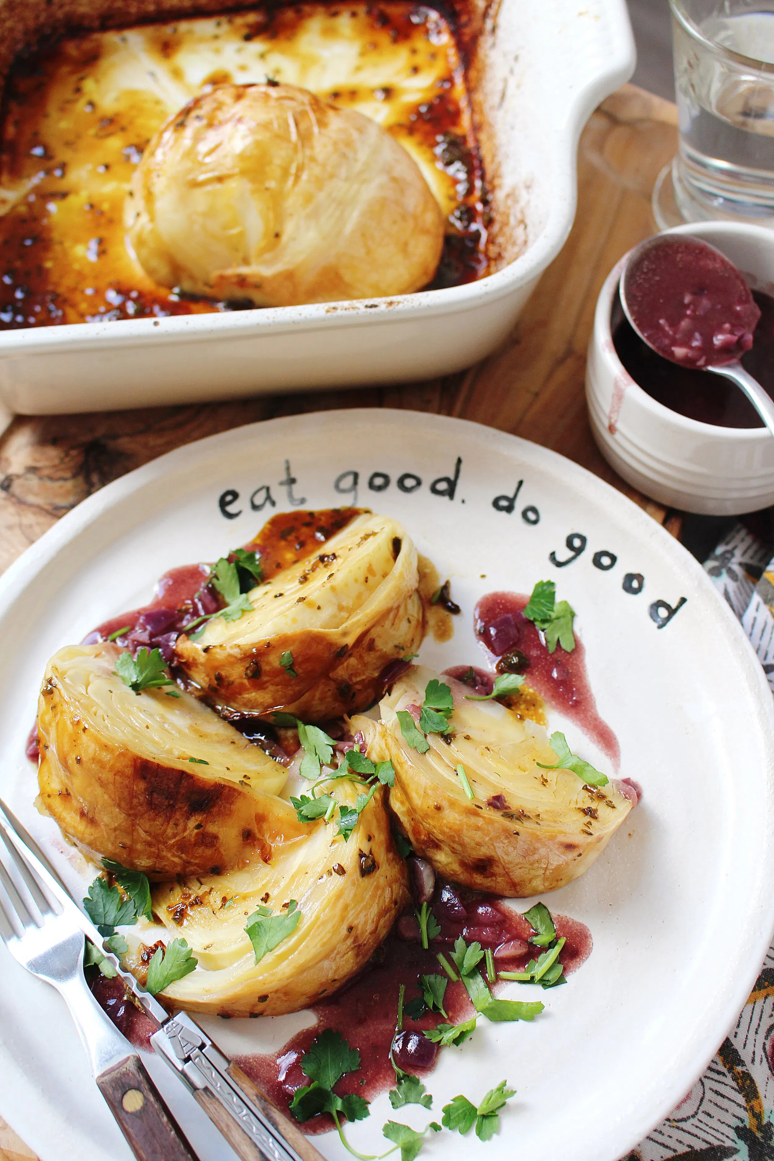 Whole Roasted Cabbage