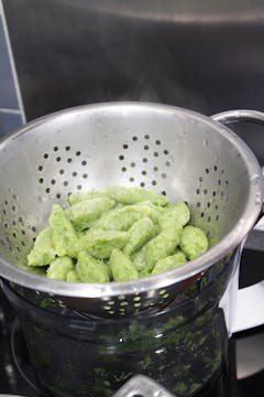 bowl of gnocchi ready to boil