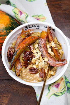 pumpkin porridge in oddbox bowl