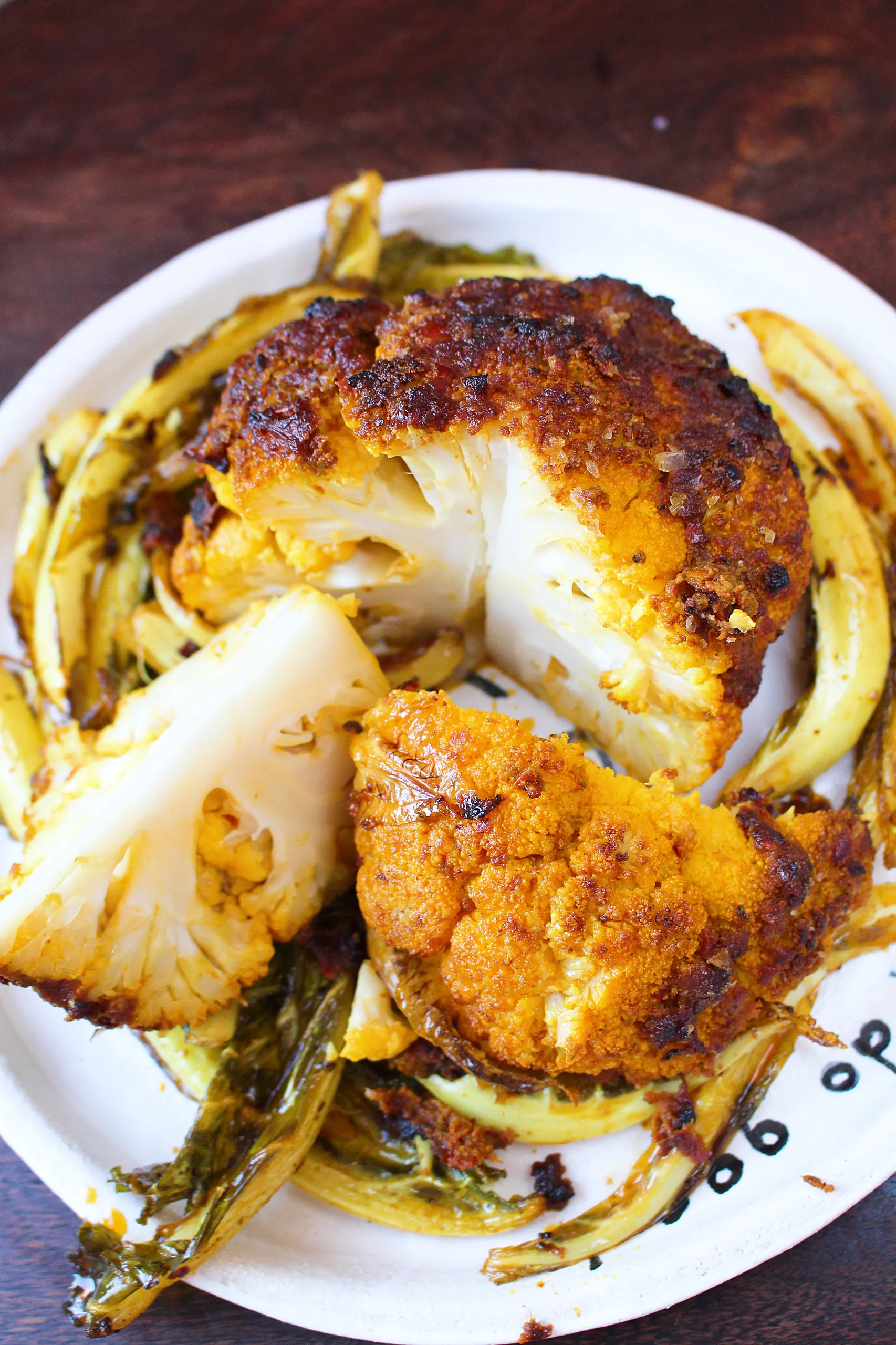 Whole Roasted Harissa Cauliflower