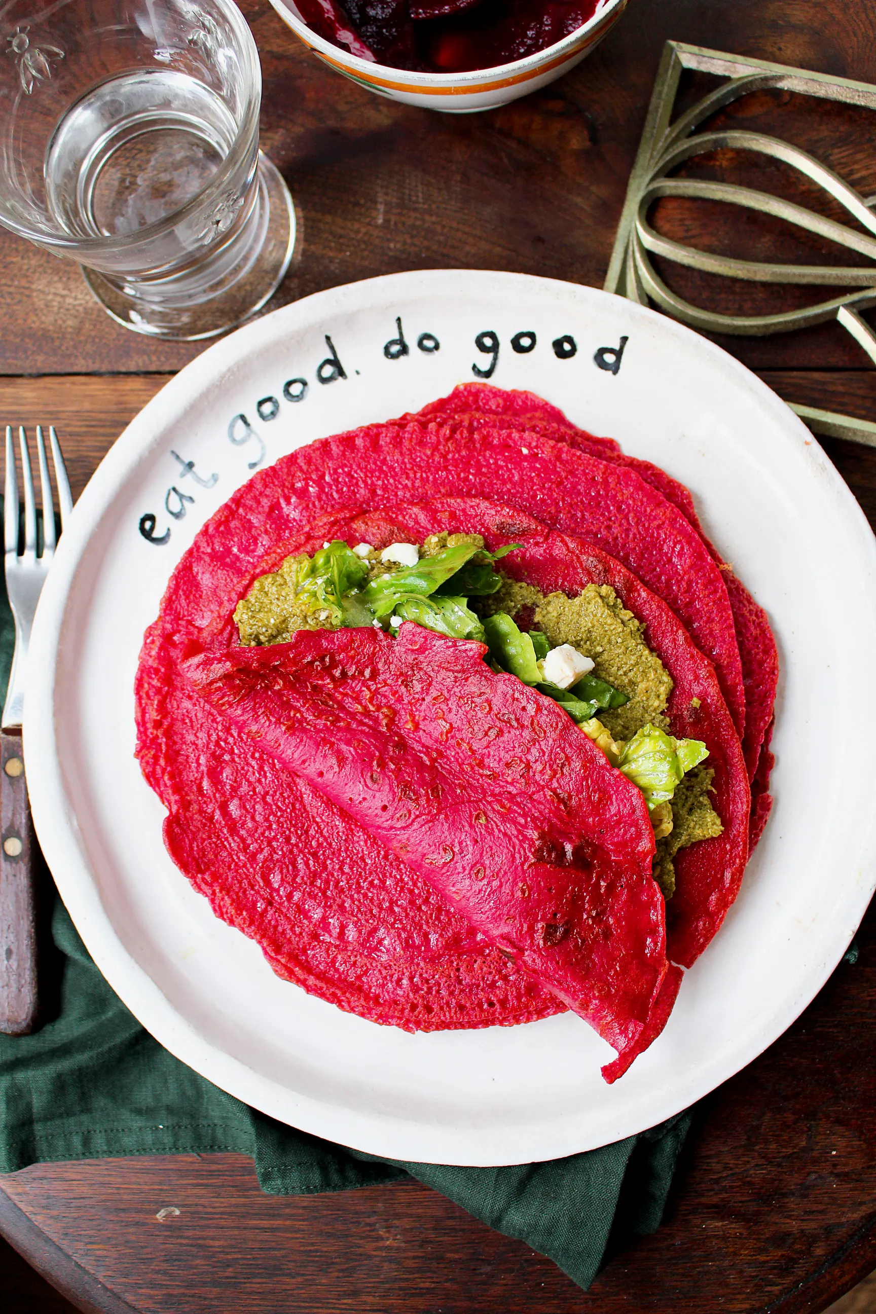 Beetroot Crepes 