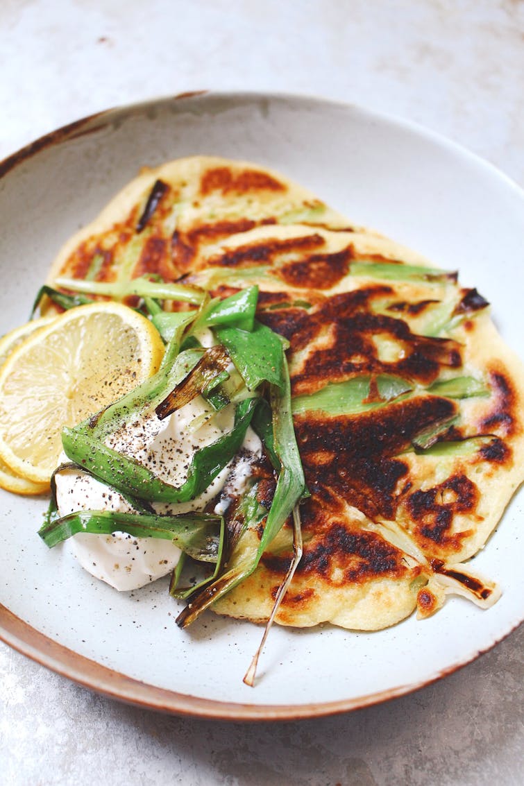 image of Crispy Spring Onion Blinis