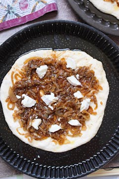 prepared pizza ready for baking 