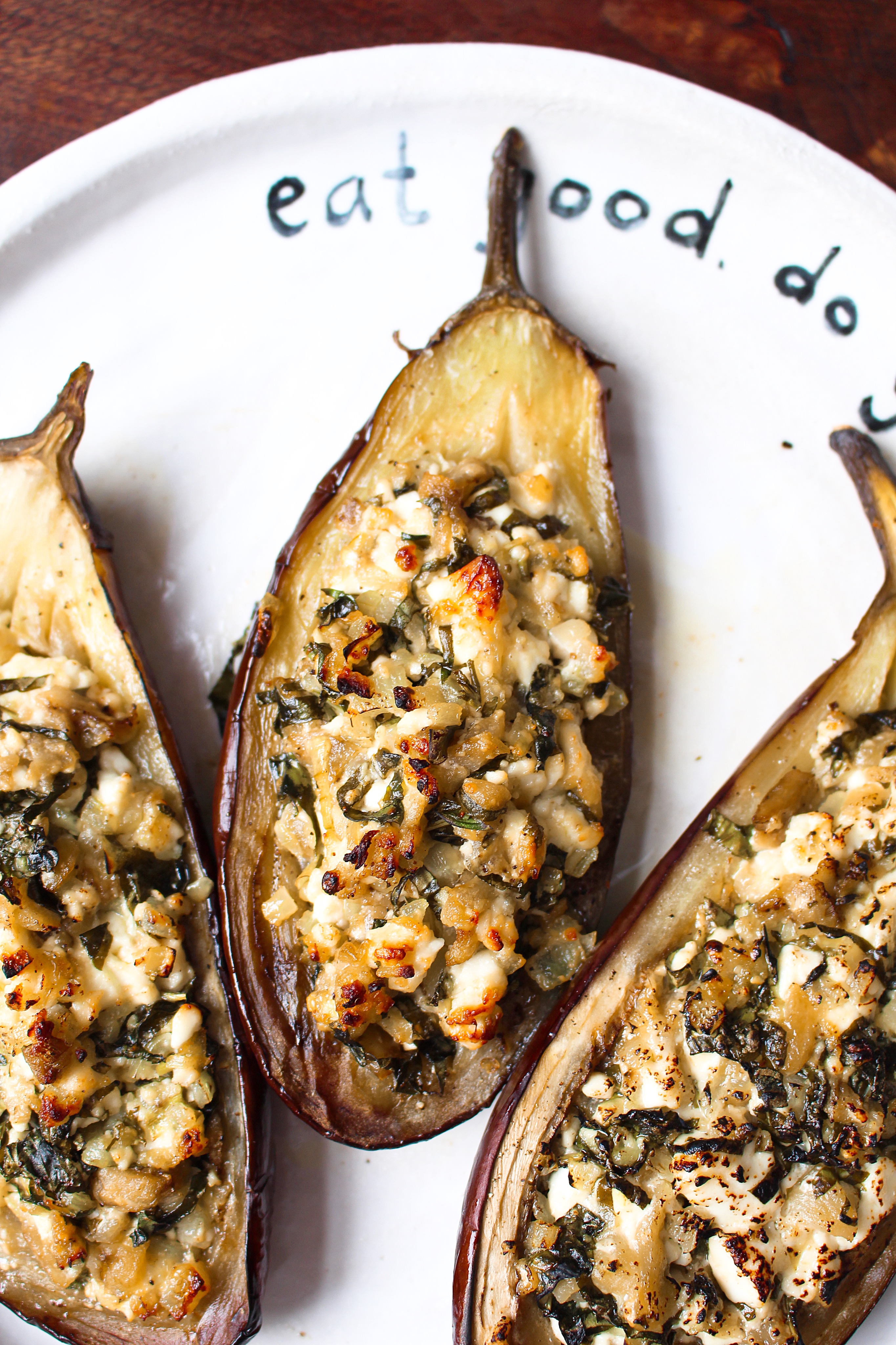 Stuffed Aubergine Boats Oddbox