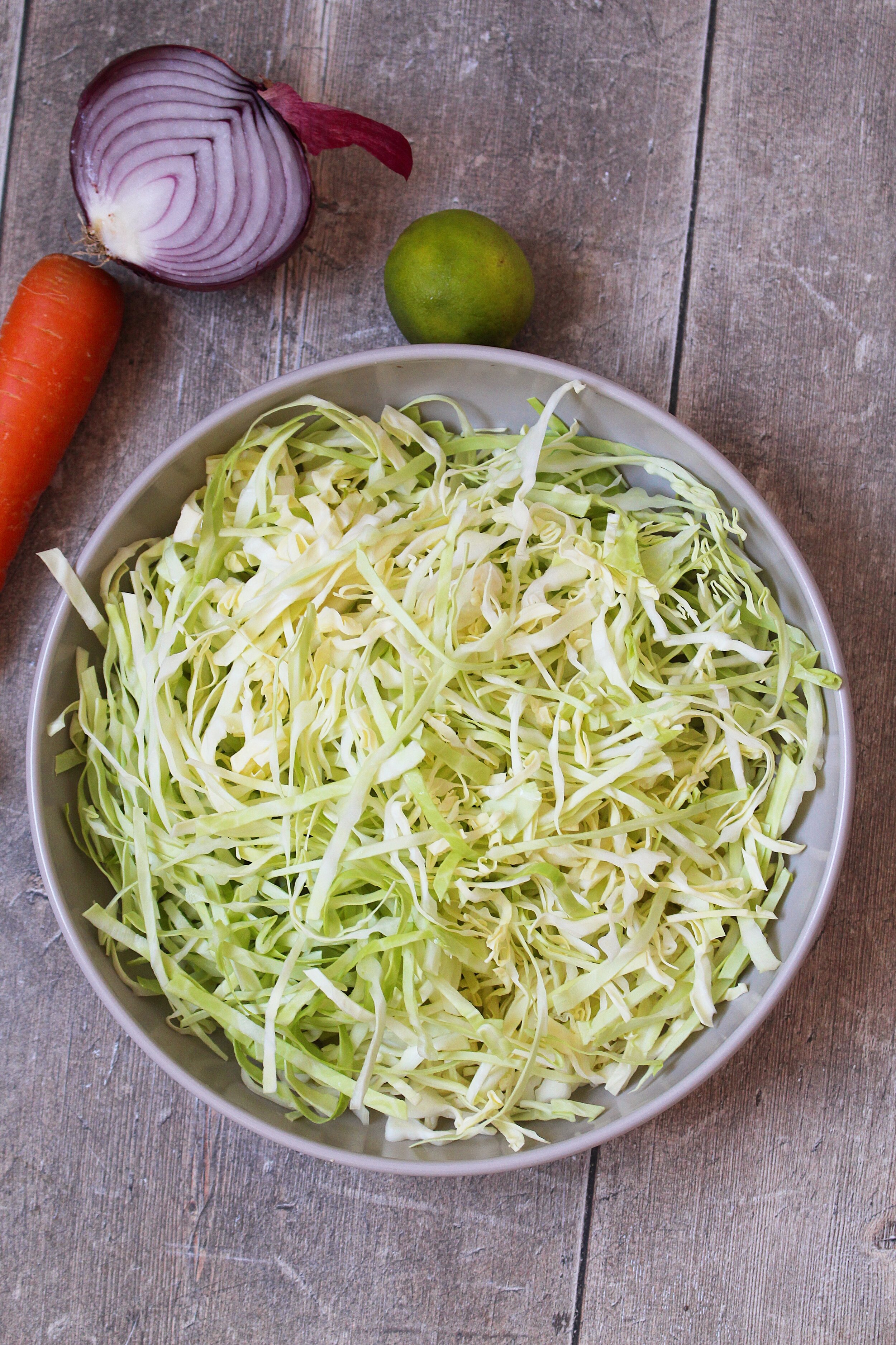 Cabbage Slaw with Ginger Tahini Dressing Oddbox