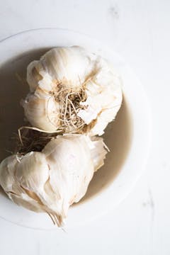 Garlic flatlay