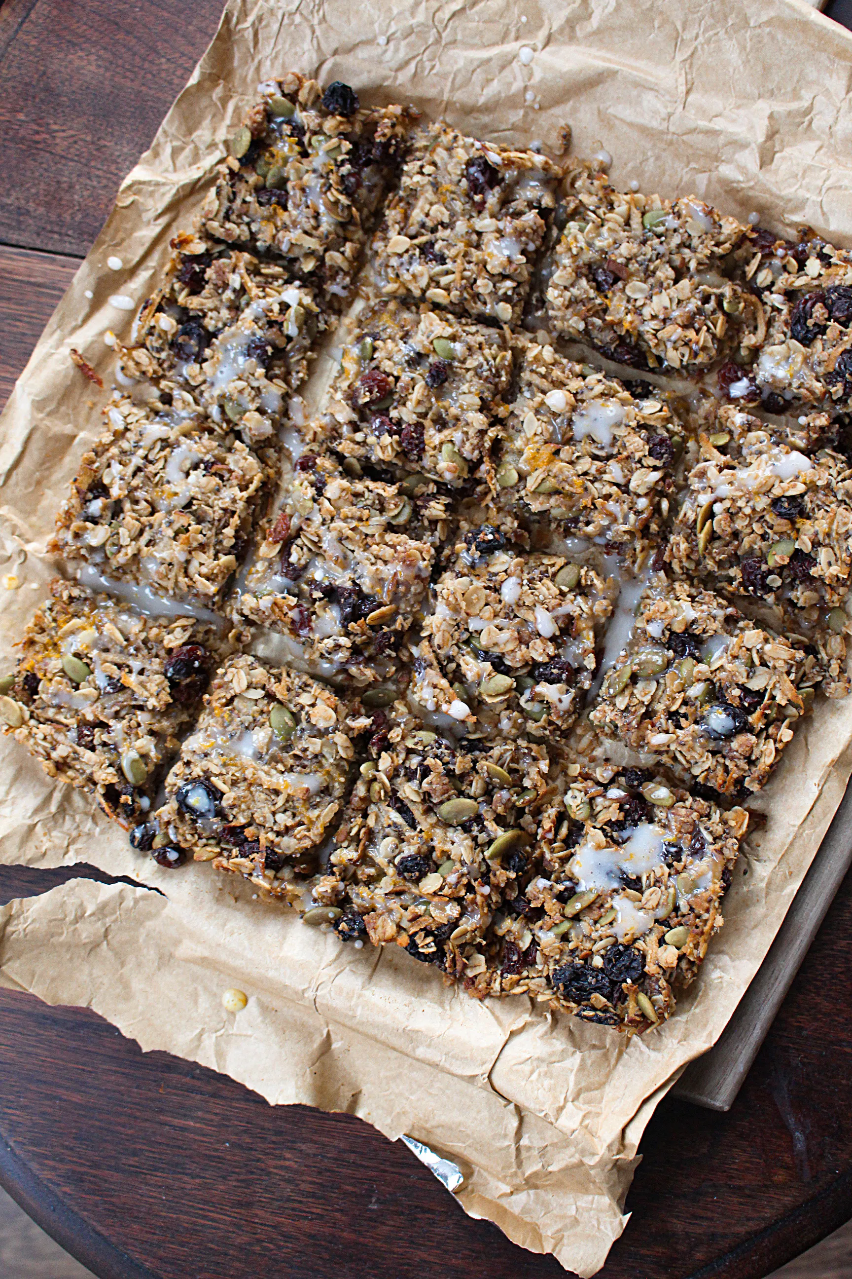 Pear & Orange Glaze Flapjacks