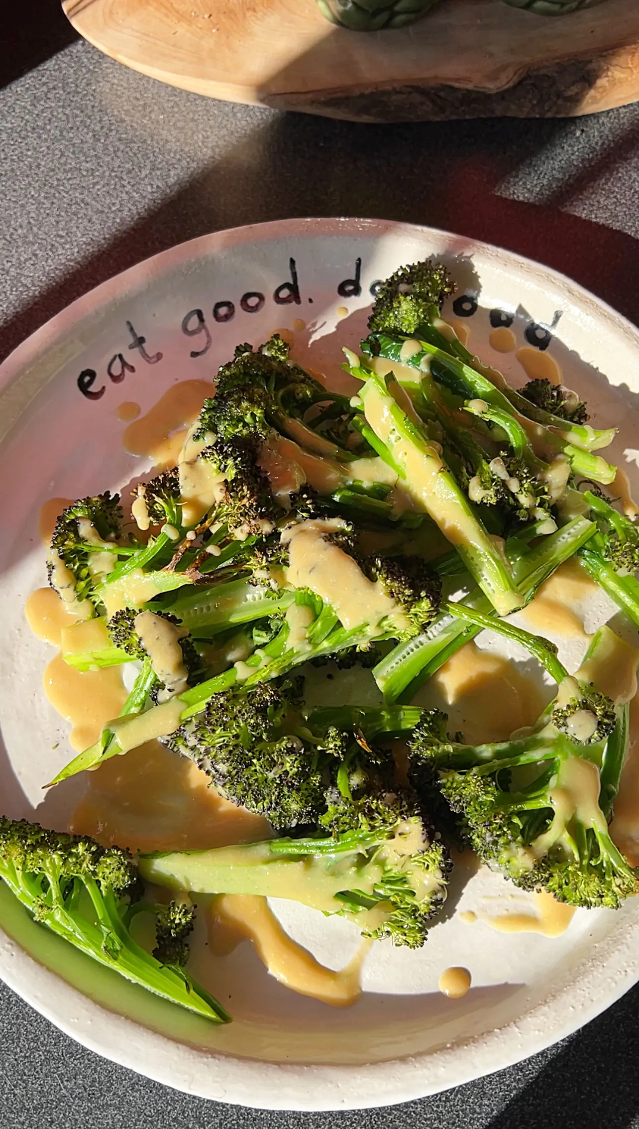 Miso Purple Sprouting Broccoli