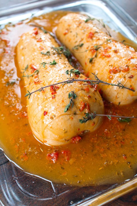 Hasselback Squash with Harissa Butter