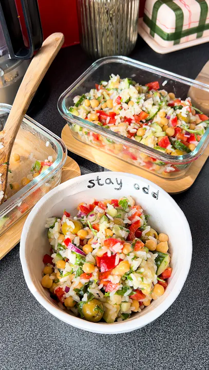 Veggie Packed Rice Salad