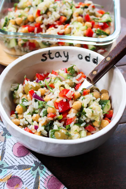Veggie Packed Rice Salad