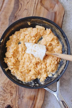 scrambled egg in a pan