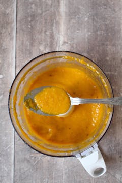 creamy yellow bell pepper paste