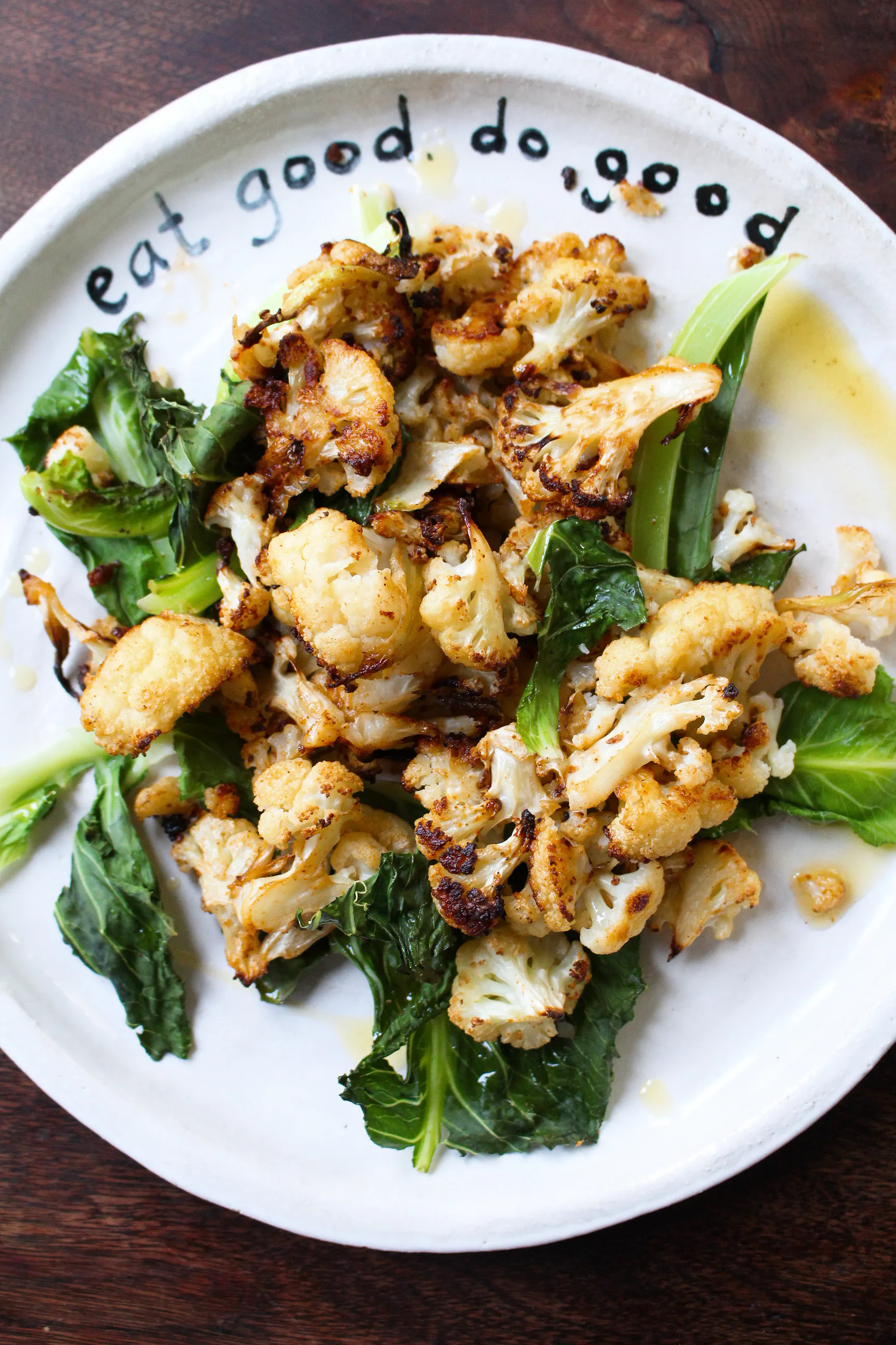 Simple Oven Roasted Cauliflower