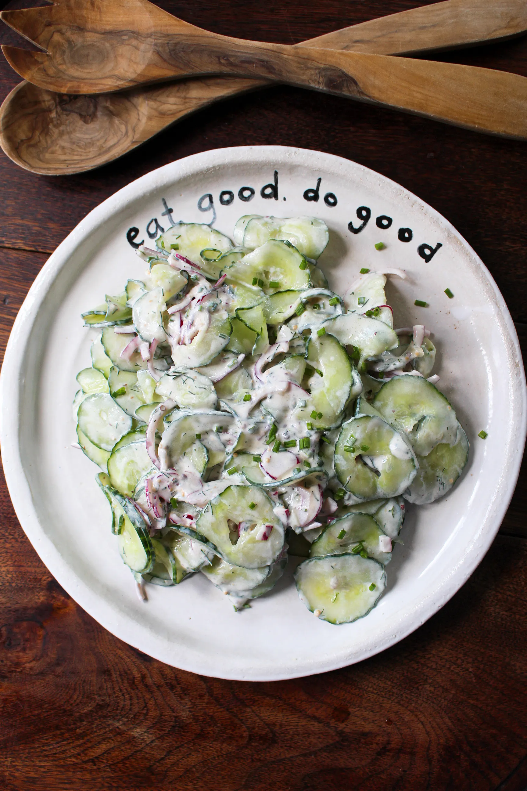No-cook Creamy Cucumber Salad