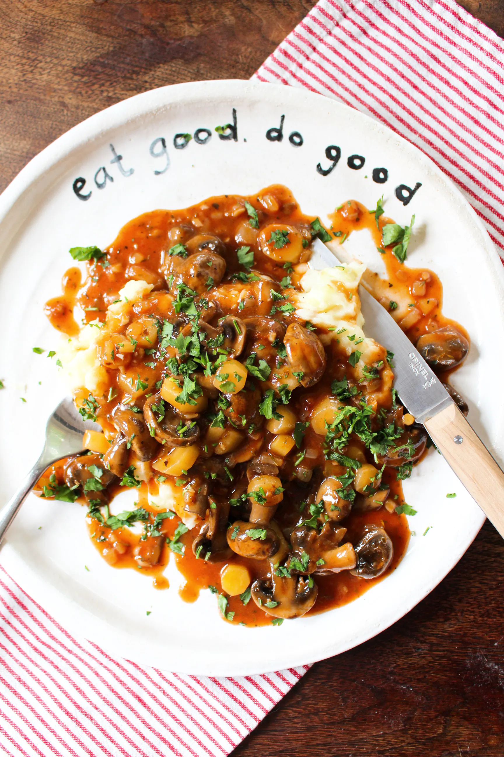 Vegan Mushroom Bourguignon